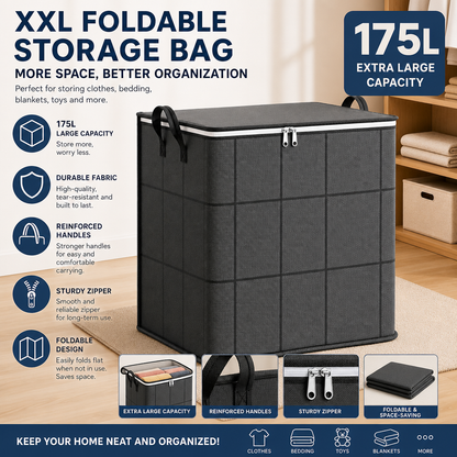 🔥Hot Sale 80%🔥 - XXL Foldable Storage Bag with Reinforced Handles