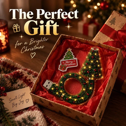 🔥Hot Sale🔥 - 🎄 Flexible Christmas Tree LED Lamp – USB-Powered Cozy Holiday Decor
