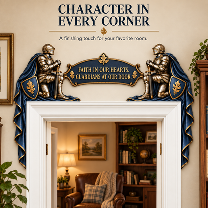 "Guardians at Our Door" – Epic Medieval Knight Door Frame Decor Set 🛡️🏰