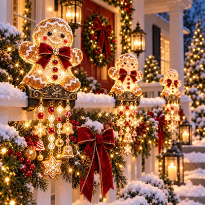 🔥Hot Sale🔥 -🎄 Christmas Porch Railing Lights – 4 Festive Character Designs