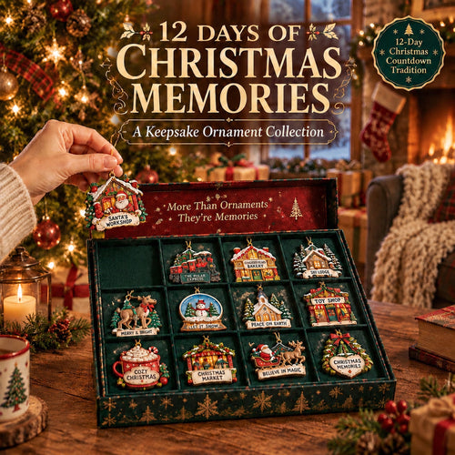🎄12-Day Christmas Memories Ornament Set ✨A Story Behind Every Ornament