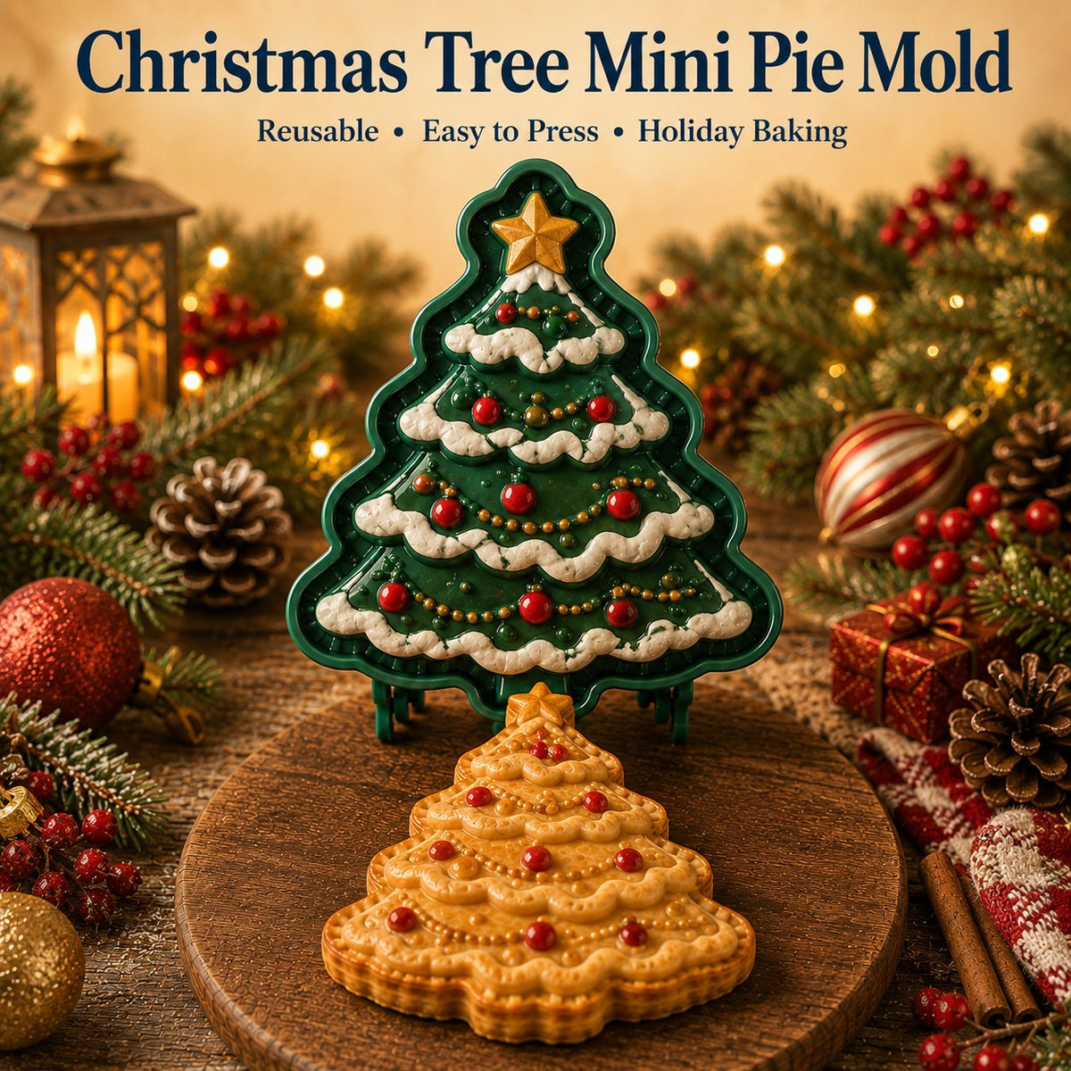 🔥Hot Sale🔥  - 🎄Christmas Mini Pie Mold Collection 🥧✨