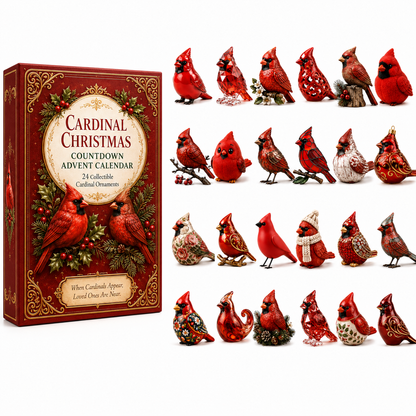 🔥Last 50pcs✨Cardinal Christmas 24-Day Countdown Calendar – Limited Anniversary Edition
