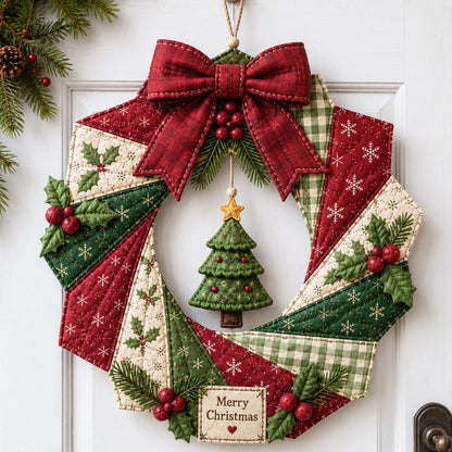 🔥Hot Sale🔥  - 🎄Beginner-Friendly Christmas Fabric Wreath DIY Kit