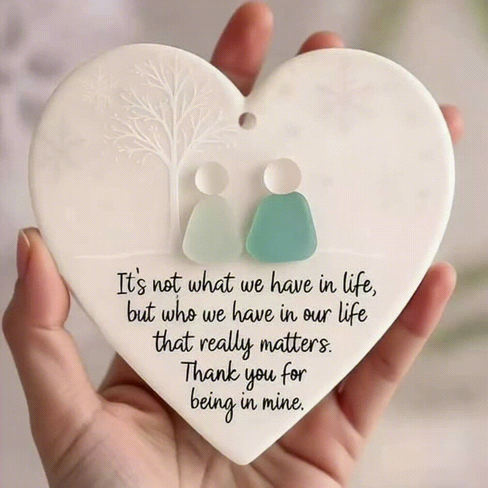 💝Hot Sale❤️ - Heart-Shaped  Friendship Decor🌊✨ Shaped by Nature & Crafted by Hand