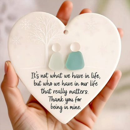 💝Hot Sale❤️ - Heart-Shaped  Friendship Decor🌊✨ Shaped by Nature & Crafted by Hand