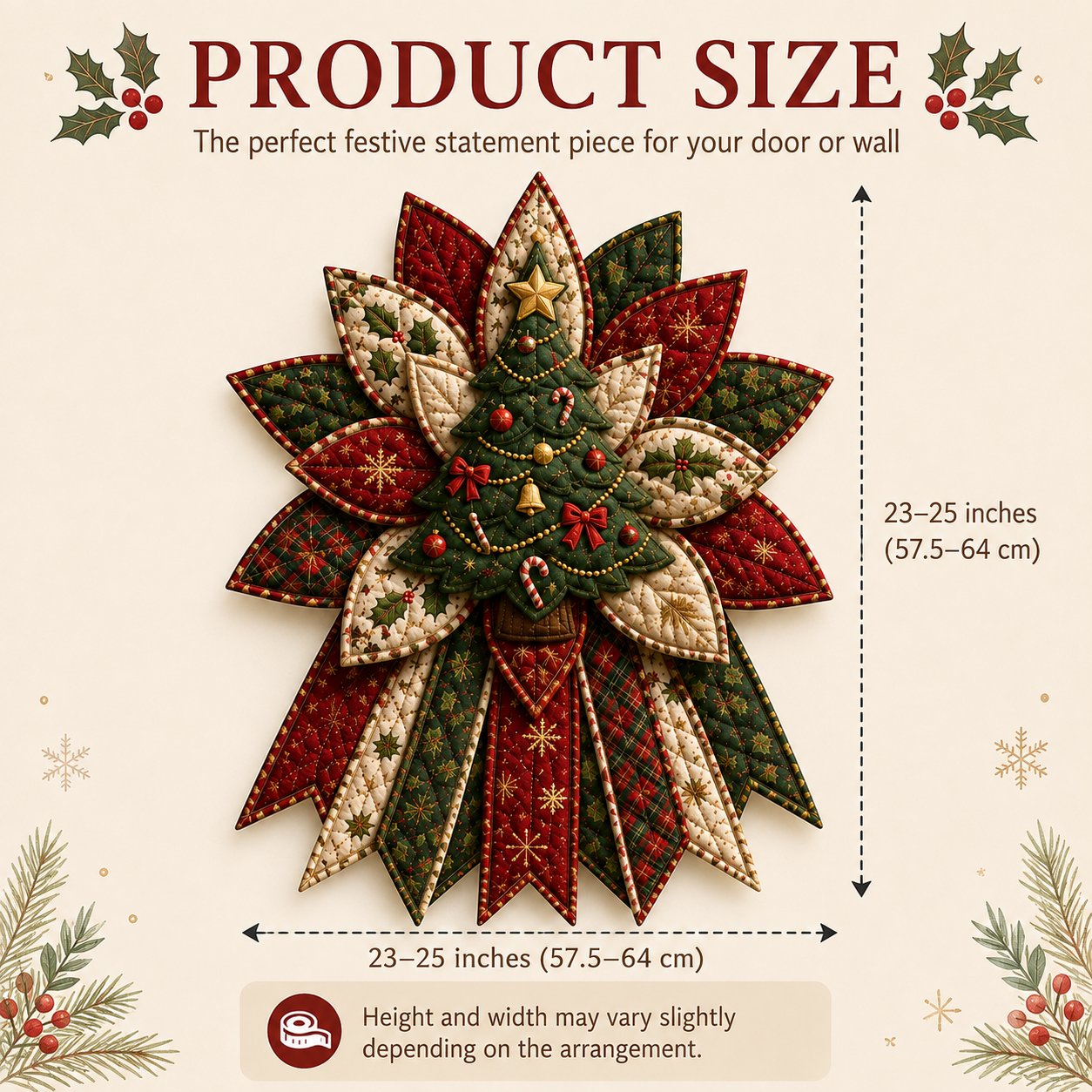🔥Last 20 Pcs🔥 - 🎄Festive Quilted Christmas Door Hanging DIY Sewing Kit