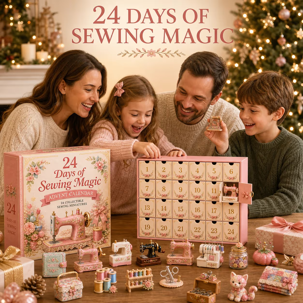 🔥Hot Sale🔥 - Sewing Advent Calendar 2026 – 24 Days of Miniature Sewing Surprises for Crafters & Quilters