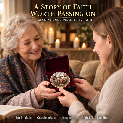 🔥Hot Sale🔥 - Two Sides, One Promise – Crucifixion & Resurrection Commemorative Coin