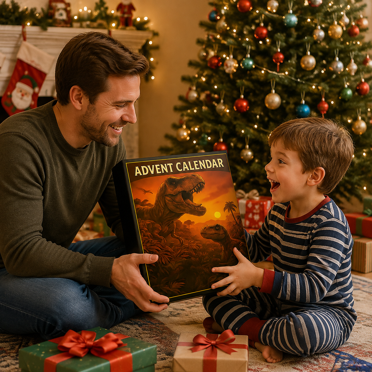 🔥Hot Sale🔥 - 🦖Dinosaur Advent Calendar, 24‑Day Christmas Countdown Calendar