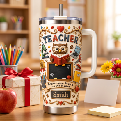 🔥Hot Sale🔥 - Personalized Teacher Gift Tumbler For Back To School