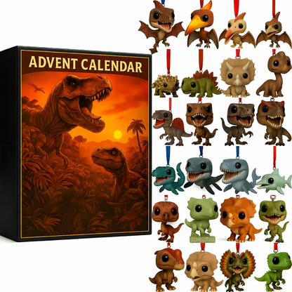 🔥Hot Sale🔥 - 🦖Dinosaur Advent Calendar, 24‑Day Christmas Countdown Calendar
