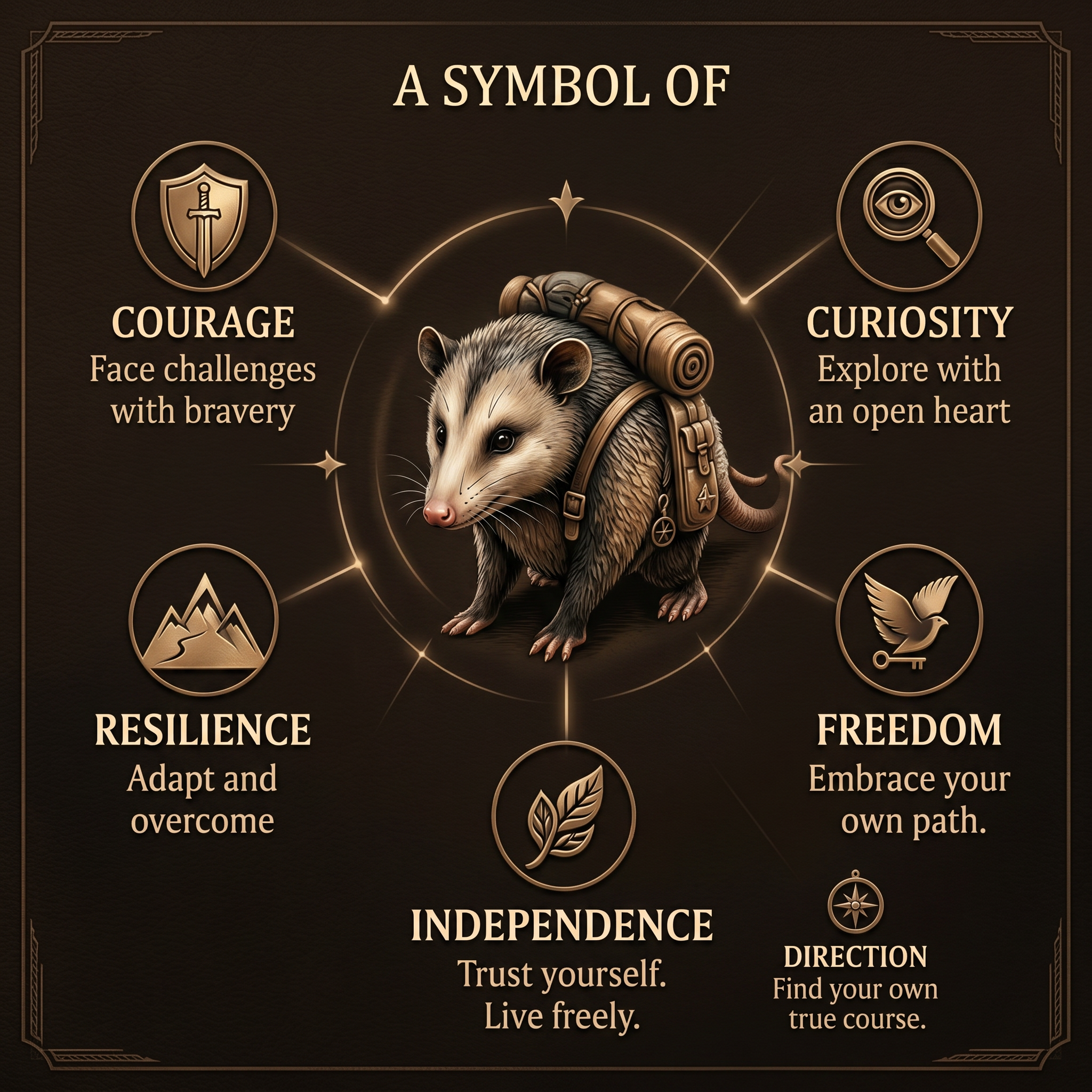 🧭 Travel Opossum Lucky Coin